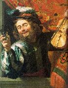 The Merry Fiddler, Gerrit van Honthorst